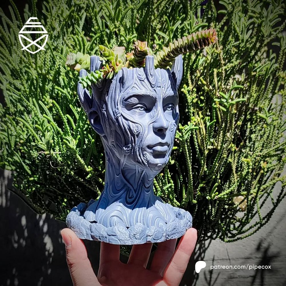 神圣之树花盆 Sacred Tree_Base_painted_PipeCox-3D合纵社-3D打印模型STL格式3mf格式免费下载！