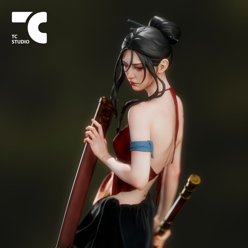 图片[2]-女刀客 TC Random Collectibles – Vietnamese Swordsman-3D合纵社-3D打印模型STL格式3mf格式免费下载！