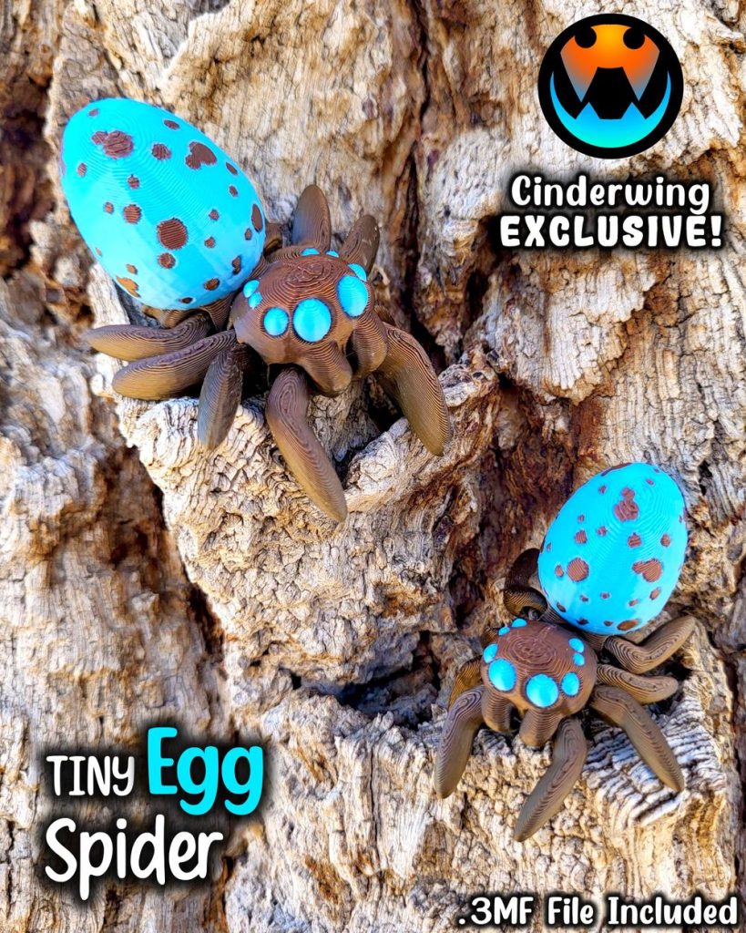 图片[2]-彩蛋蜘蛛 Cinderwing3D Tiny Egg Spider-3D合纵社-3D打印模型STL格式3mf格式免费下载！