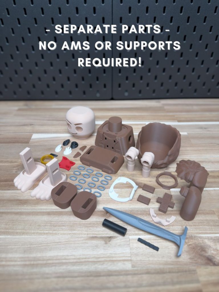 图片[2]-【指环王】弗雷多 Frodo Chunkins Kit No Support No AMS No Glue-3D合纵社-3D打印模型STL格式3mf格式免费下载！