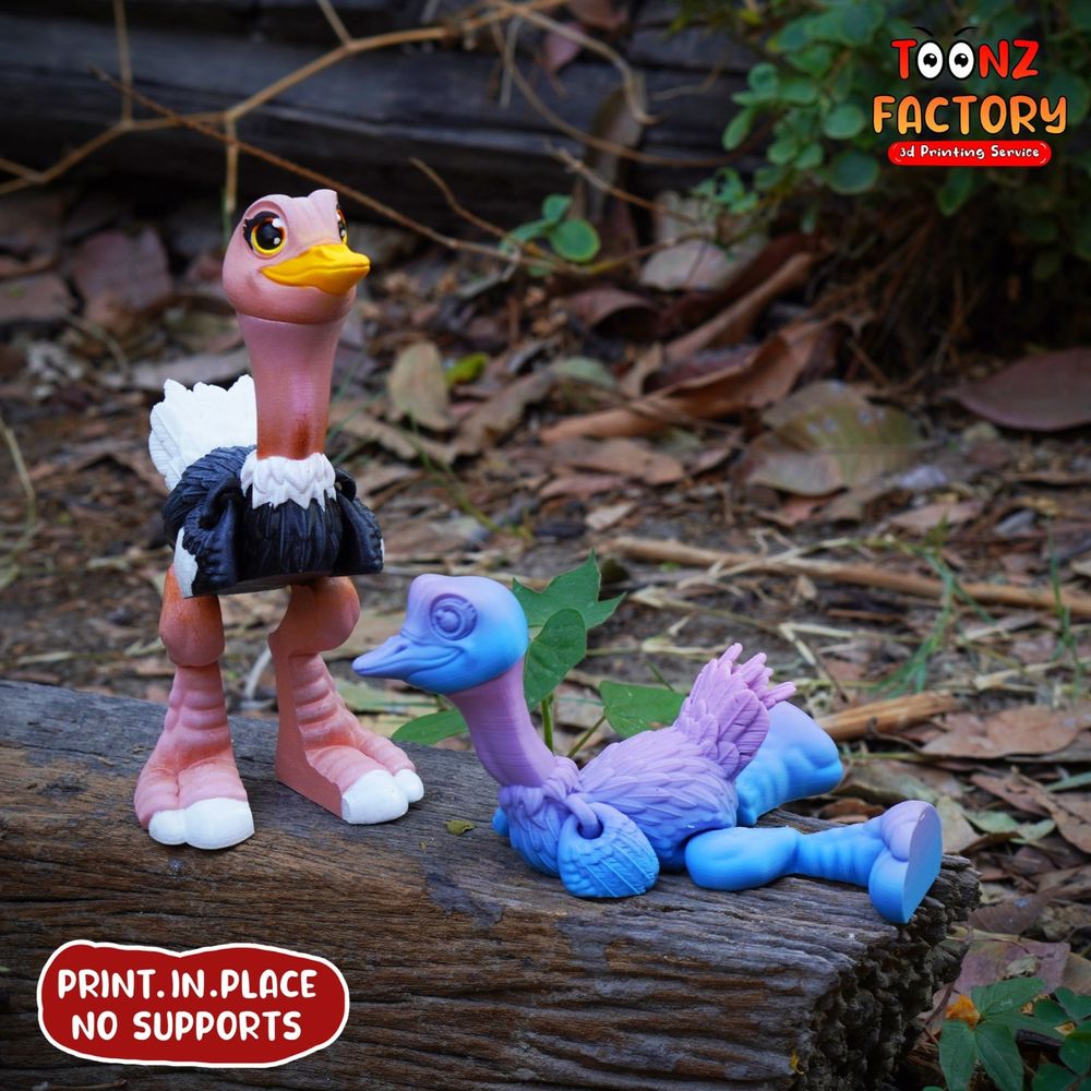 图片[3]-鸵鸟 toonz factory FLEXI OSTRICH PACKAGE-3D合纵社-3D打印模型STL格式3mf格式免费下载！