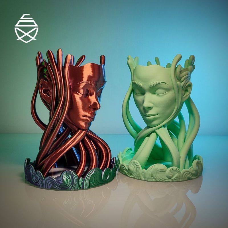 抽象女孩花盆 PipeCox- Abstract Girl-3D合纵社-3D打印模型STL格式3mf格式免费下载！