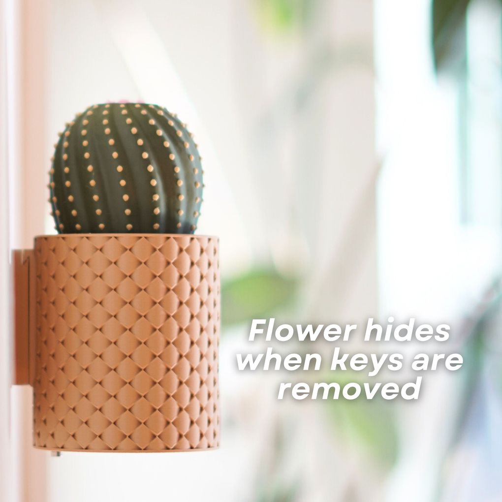 图片[3]-仙人球 钥匙挂钩 CactiKeys – The Blooming Wall Mounted Keyholder-3D合纵社-3D打印模型STL格式3mf格式免费下载！
