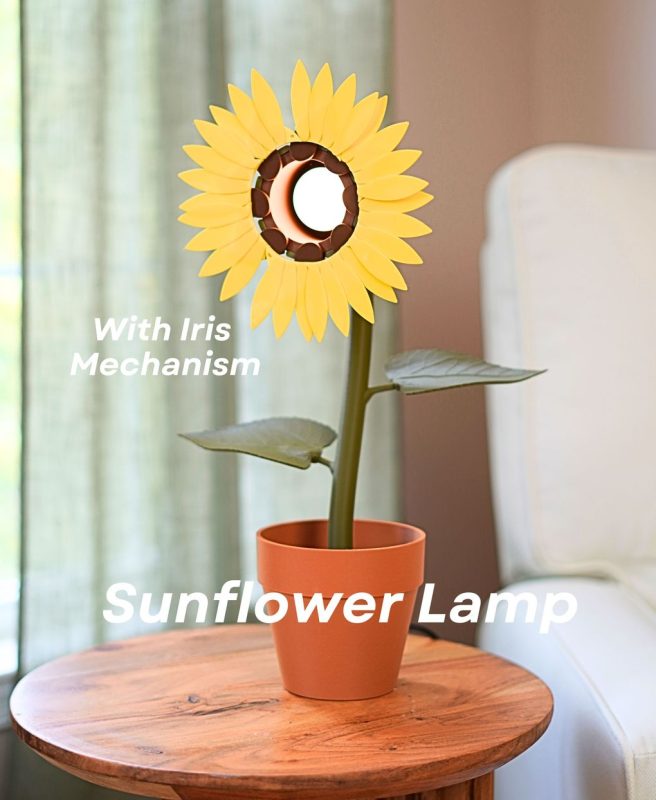 向日葵台灯 ForgeCore-_Sunflower_Lamp__@stl_zone-3D合纵社-3D打印模型STL格式3mf格式免费下载！