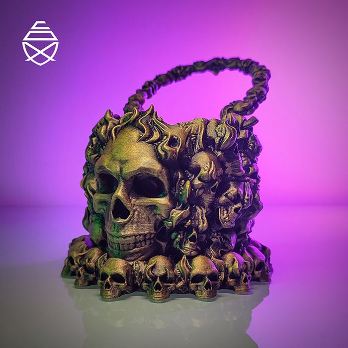 骷髅果篮 PipeCox- SkullNest @Print3DWorld-3D合纵社-3D打印模型STL格式3mf格式免费下载！