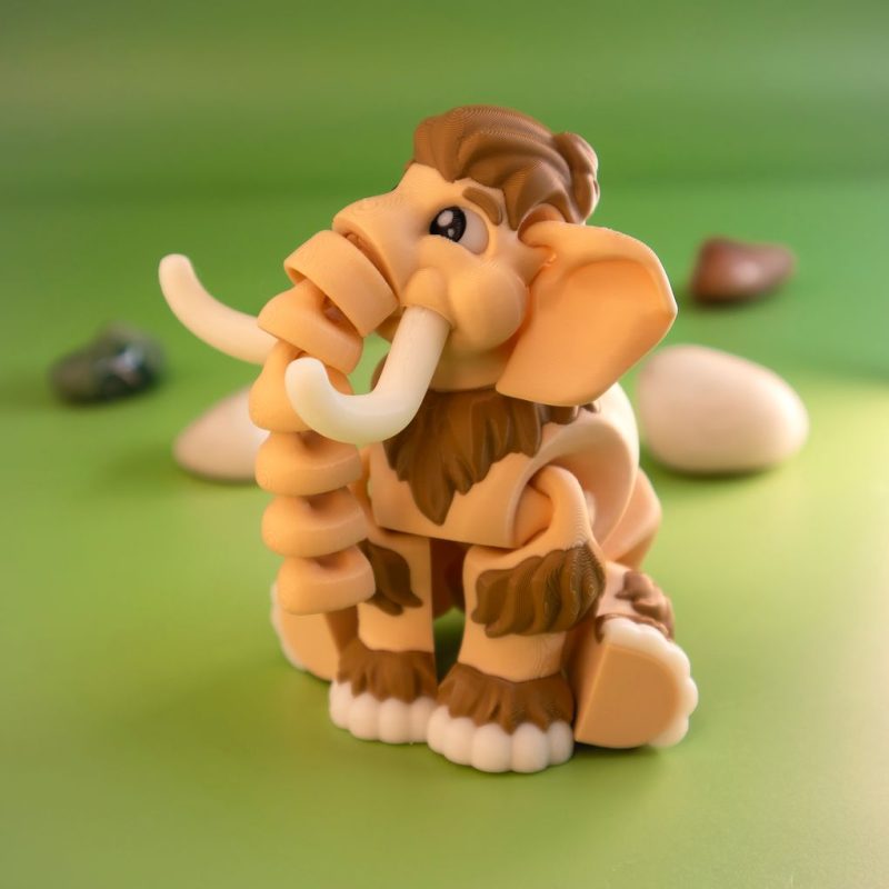 可爱的猛犸象 ArtFlex_Mammoth-3D合纵社-3D打印模型STL格式3mf格式免费下载！