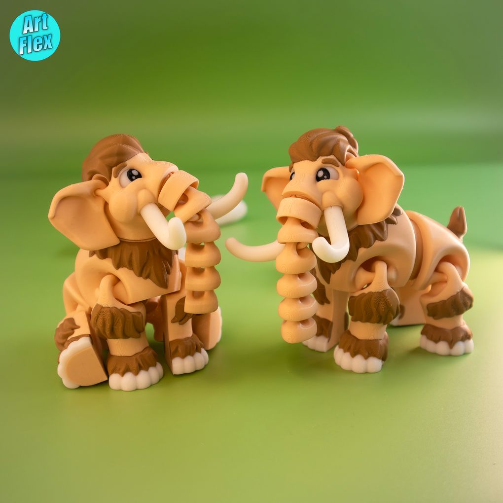 图片[4]-可爱的猛犸象 ArtFlex_Mammoth-3D合纵社-3D打印模型STL格式3mf格式免费下载！