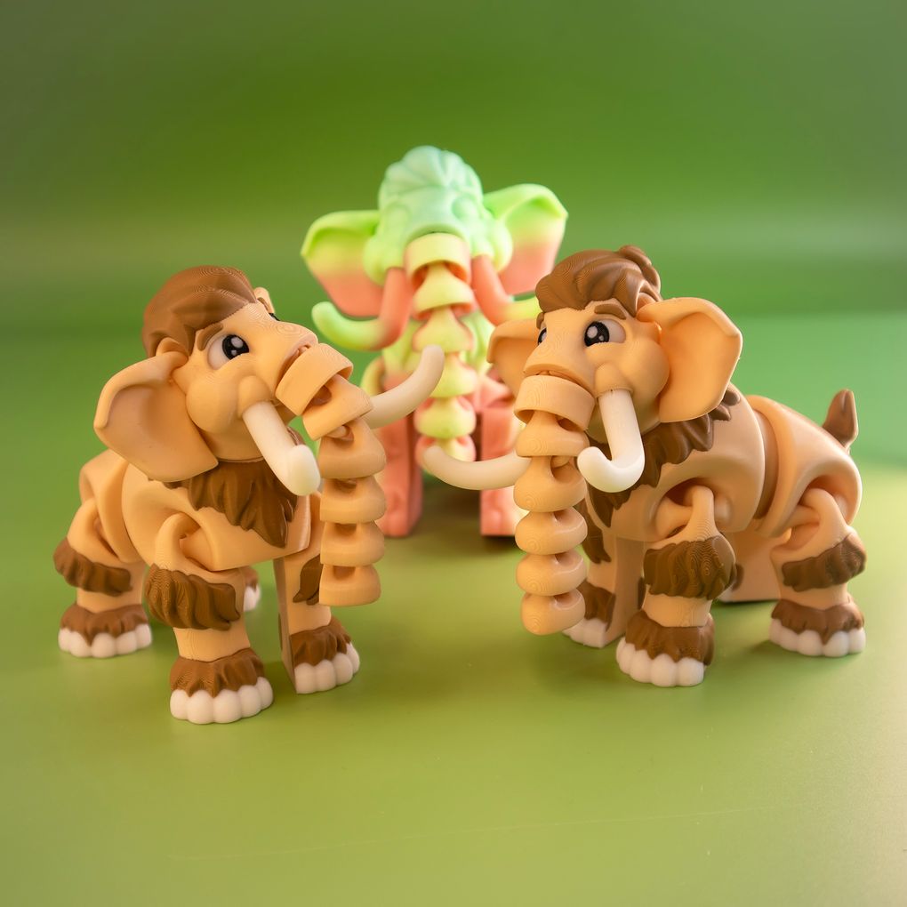图片[2]-可爱的猛犸象 ArtFlex_Mammoth-3D合纵社-3D打印模型STL格式3mf格式免费下载！