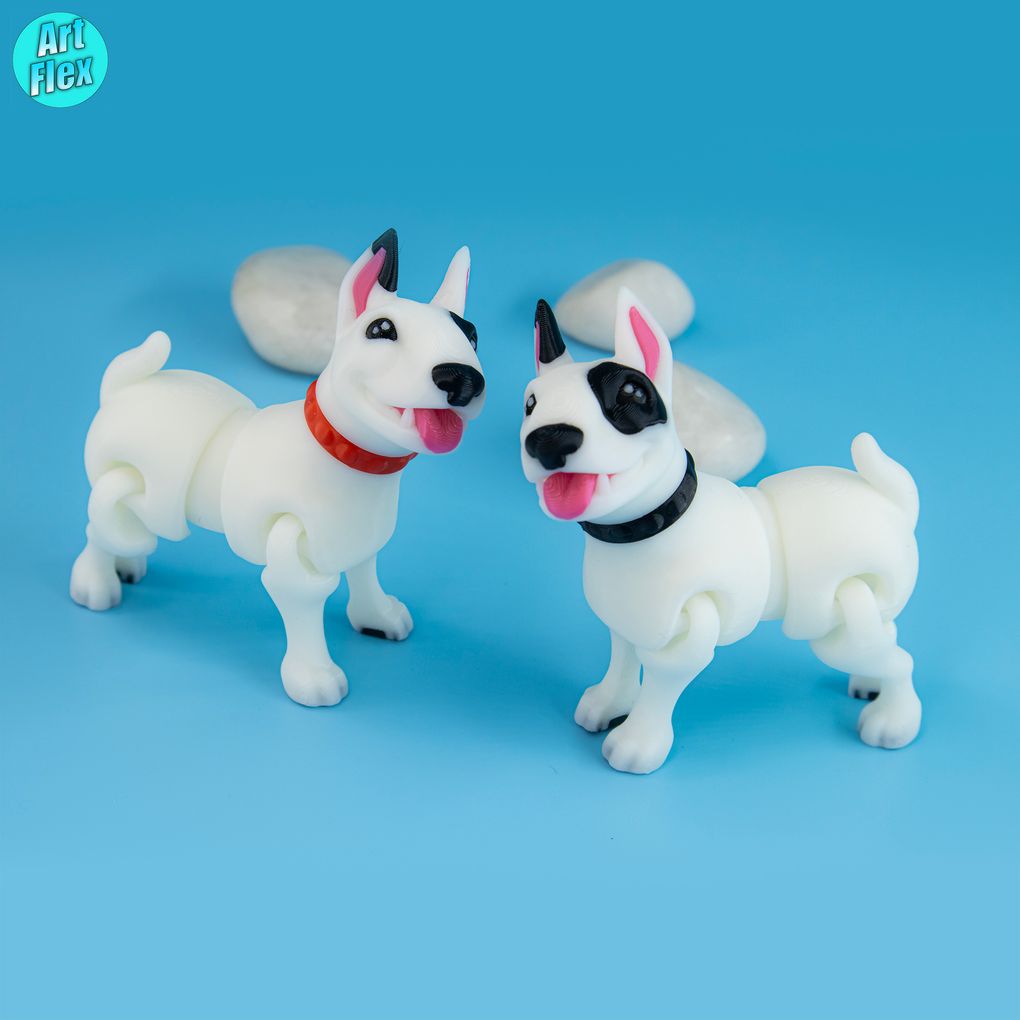 斗牛梗 ArtFlex_Bull_Terrier-3D合纵社-3D打印模型STL格式3mf格式免费下载！