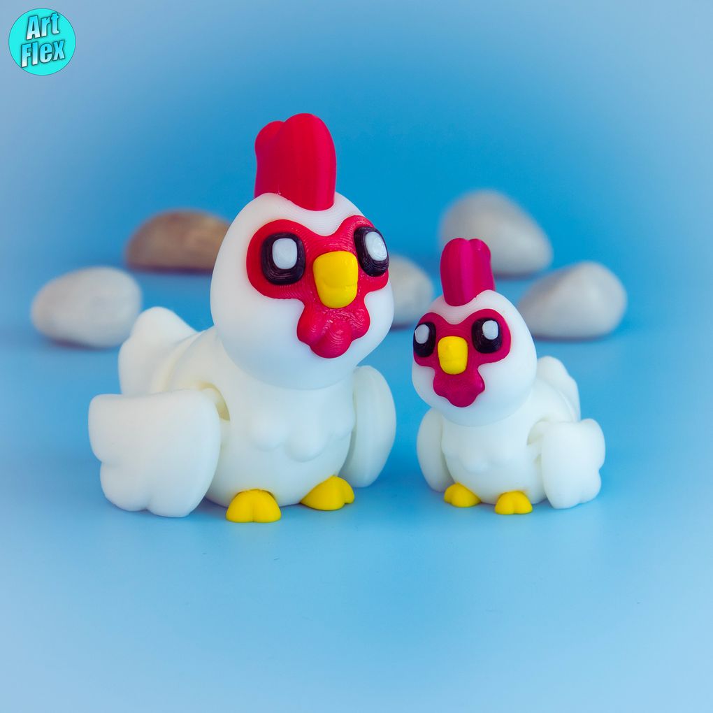 图片[2]-小母鸡 ArtFlex_Chicken-3D合纵社-3D打印模型STL格式3mf格式免费下载！