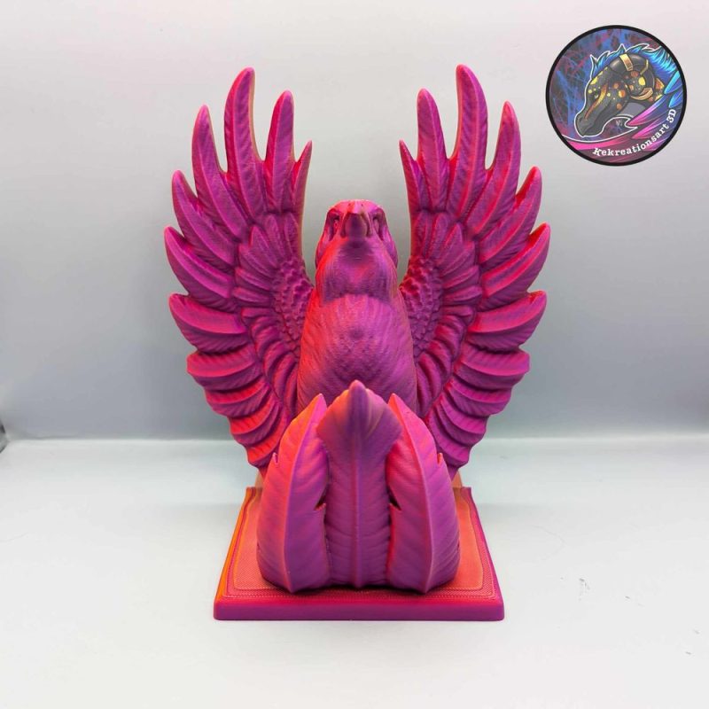 凤凰书立 Kekreations- Phoenix Card Holder @Print3DWorld-3D合纵社-3D打印模型STL格式3mf格式免费下载！