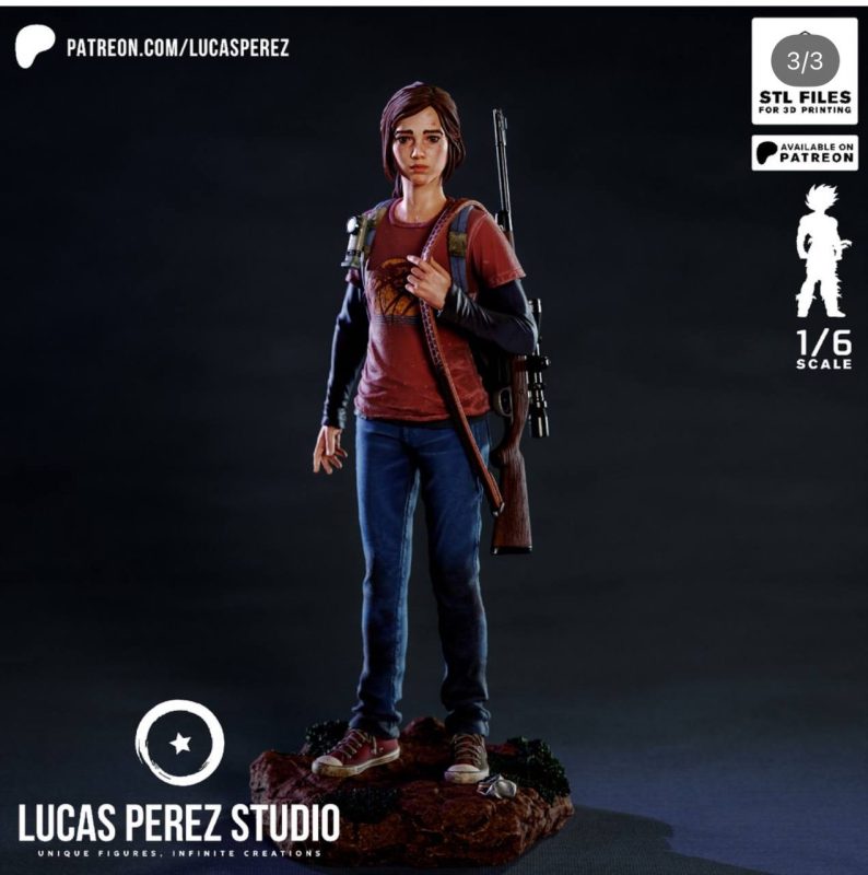 【最后生还者】艾莉 Lucas Perez Studio - 2025-03 - ELLIE 1-6-3D合纵社-3D打印模型STL格式3mf格式免费下载！