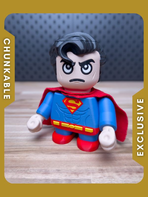 【积木玩具】超人 SuperChunk @Print3DWorld-3D合纵社-3D打印模型STL格式3mf格式免费下载!