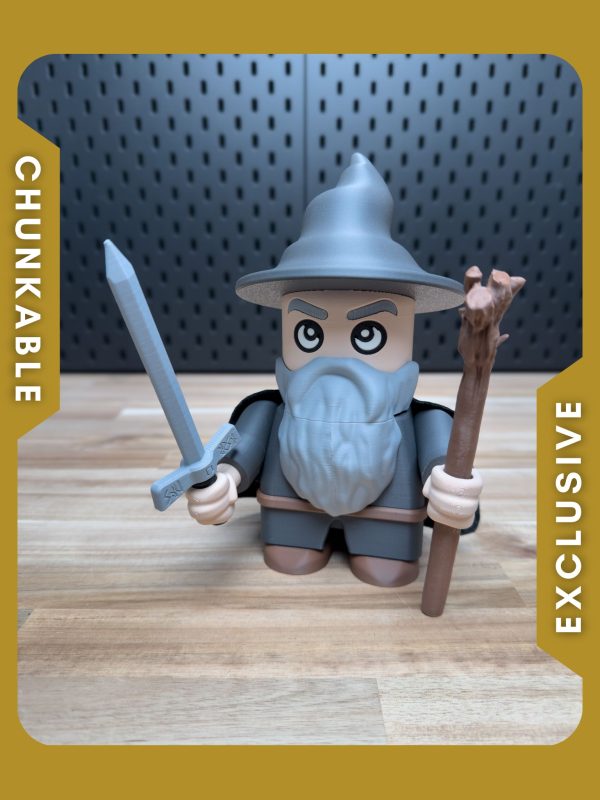 【乐高小人】甘道夫 Gandalf the Chunk Kit No Support No AMS No Glue-3D合纵社-3D打印模型STL格式3mf格式免费下载！