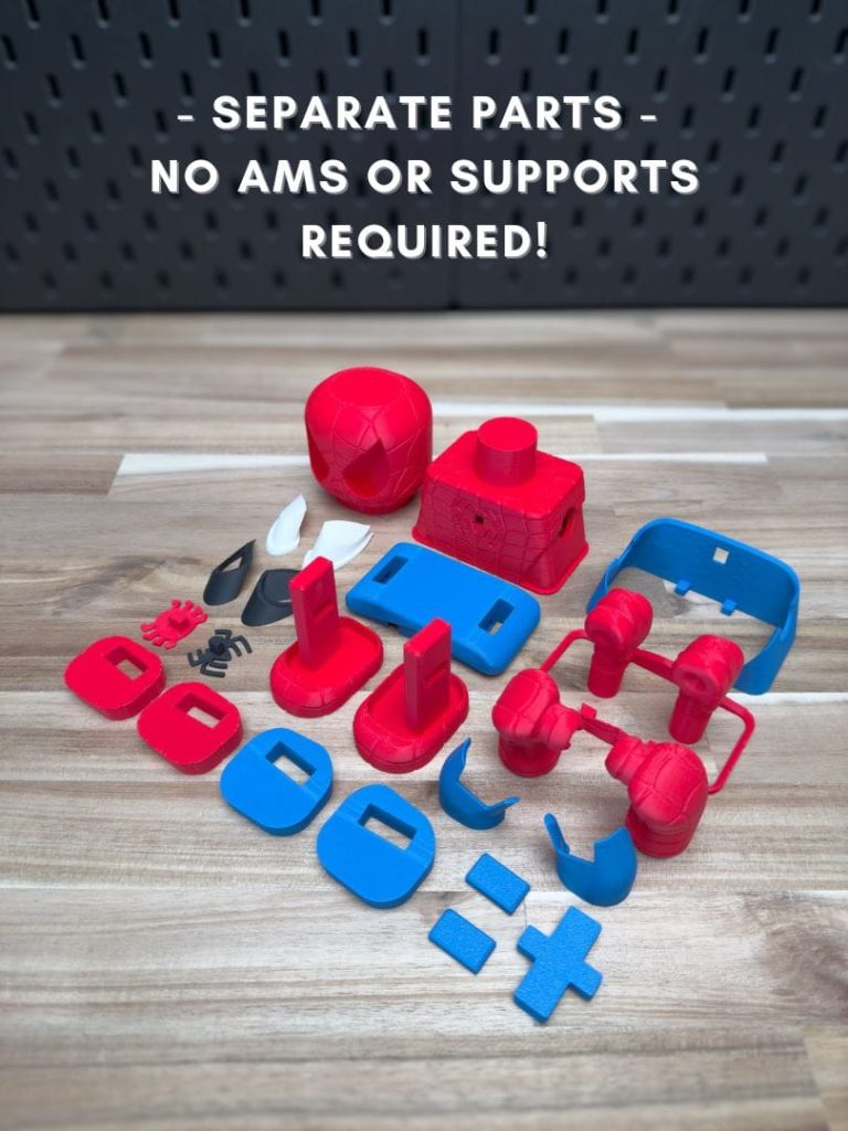 图片[2]-【乐高小人】蜘蛛侠 Spider-Chunk Kit No Support No AMS No Glue-3D合纵社-3D打印模型STL格式3mf格式免费下载！