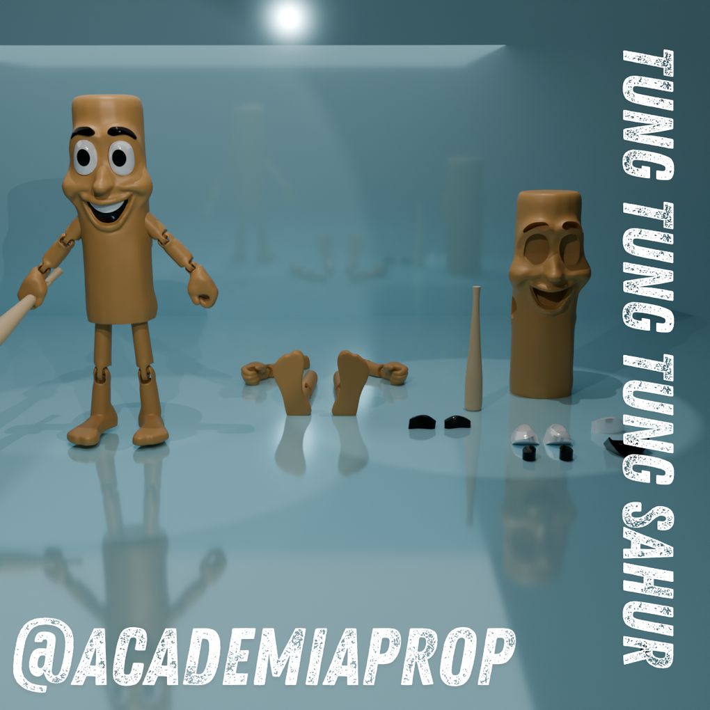 图片[2]-木棒人 TUNG TUNG TUNG SAHUR – FLEXI MULTICOLOR (by ACADEMIAPROP)-3D合纵社-3D打印模型STL格式3mf格式免费下载！