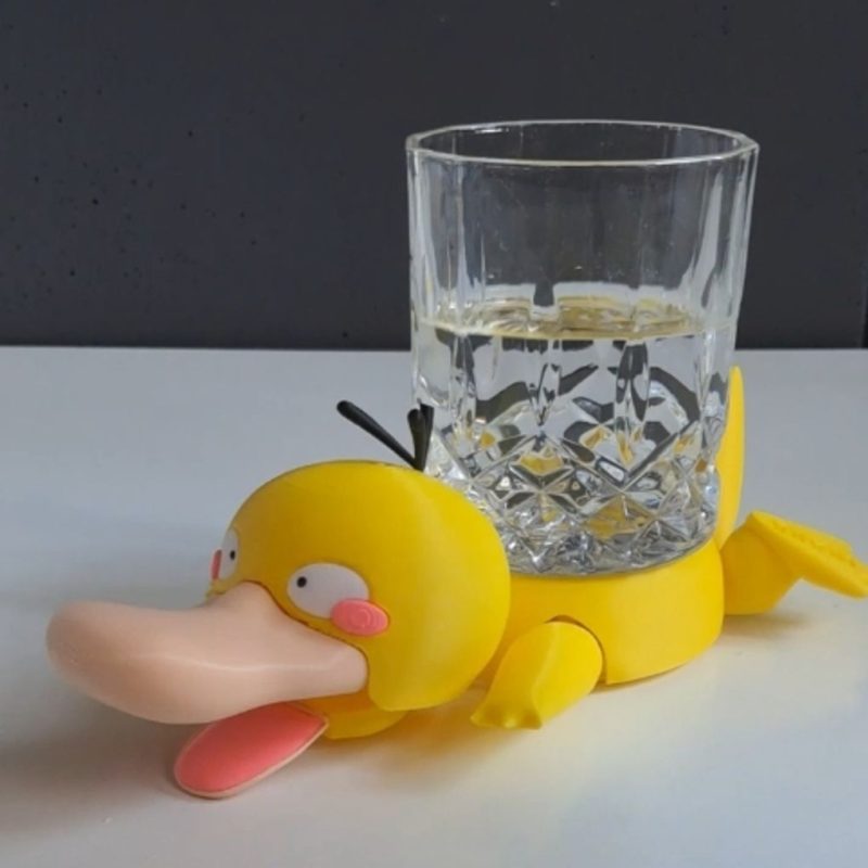 可达鸭杯垫 STL_model_3D_971352-3D合纵社-3D打印模型STL格式3mf格式免费下载！