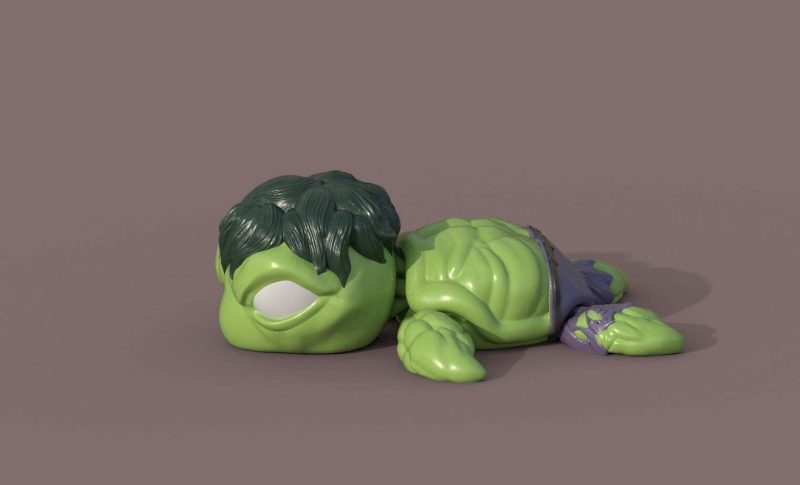 乌龟绿巨人 Turtle Hulk Painted @Print3DWorld-3D合纵社-3D打印模型STL格式3mf格式免费下载!