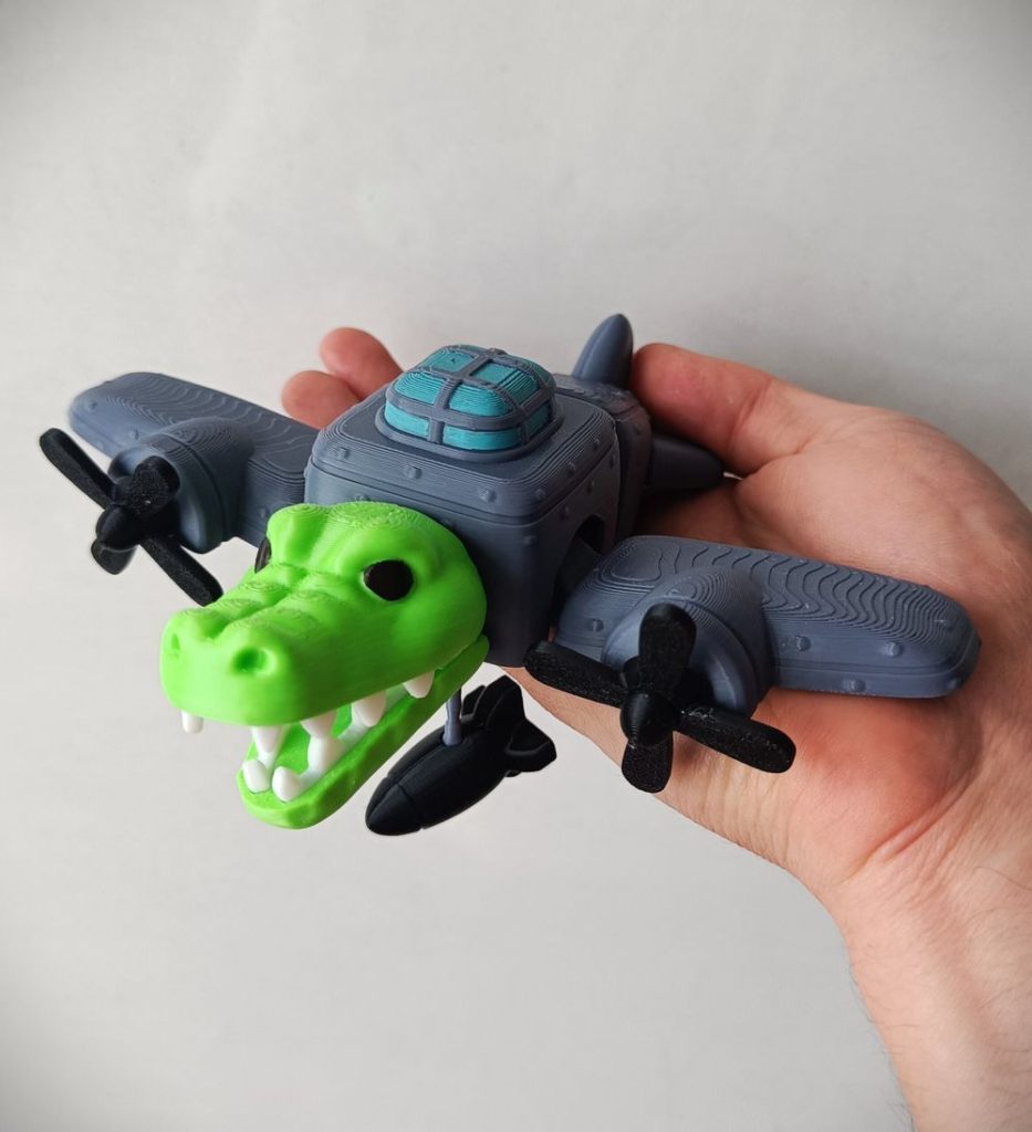 鳄鱼轰炸机 bombardino_crocodilo_stls-3D合纵社-3D打印模型STL格式3mf格式免费下载！