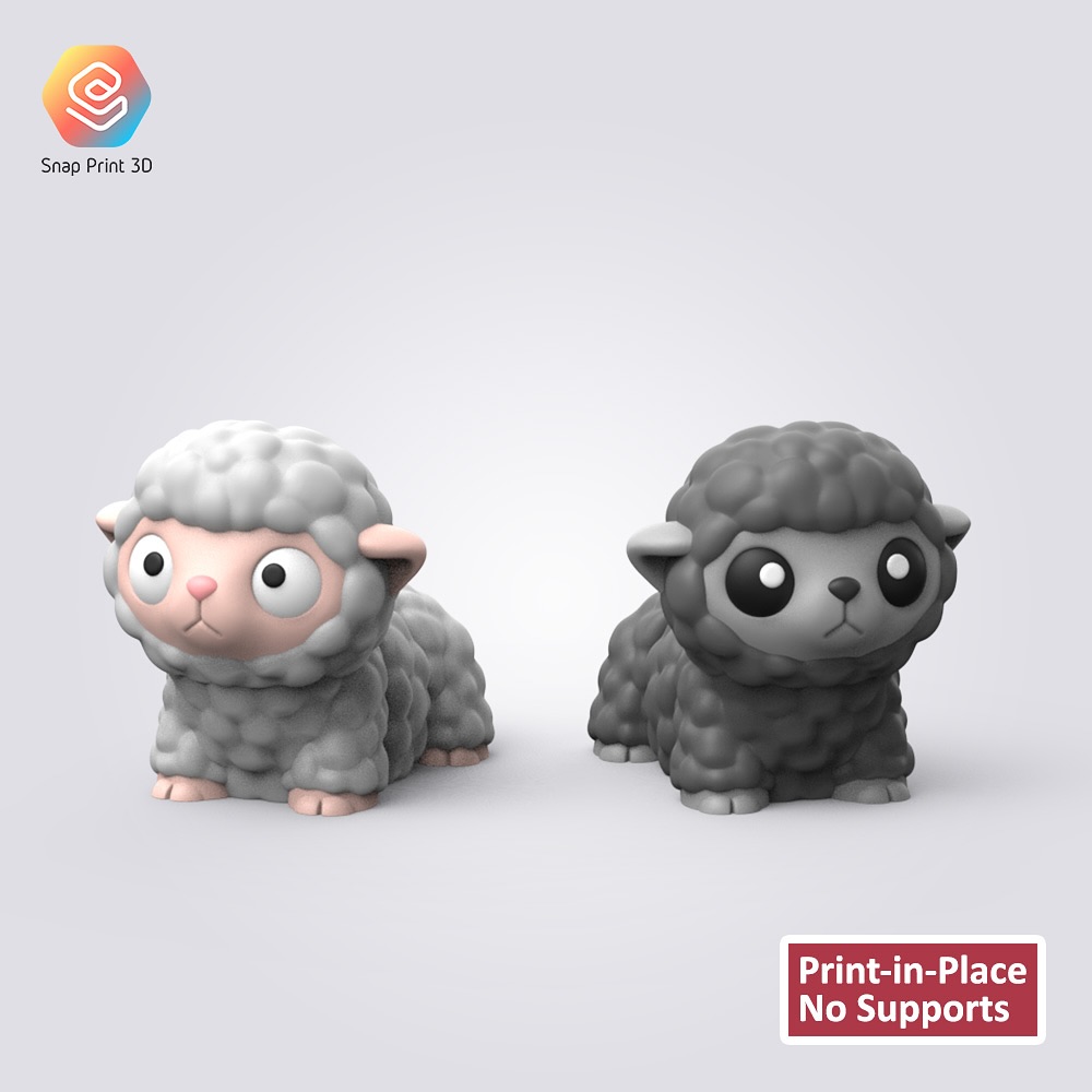 小羊 Flexi Baby Sheep @Print3DWorld-3D合纵社-3D打印模型STL格式3mf格式免费下载！