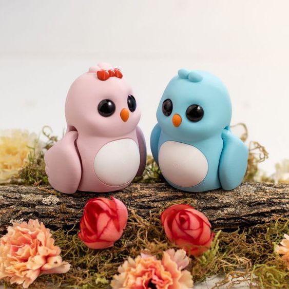 情侣鸟 Love_Birds-3D合纵社-3D打印模型STL格式3mf格式免费下载！