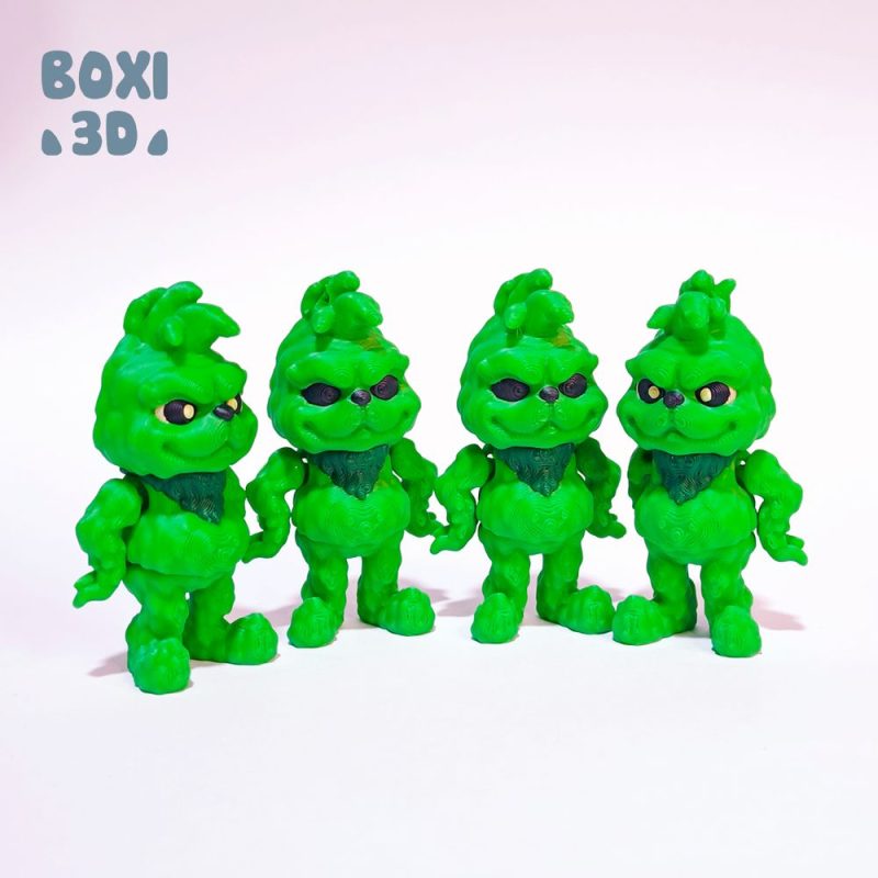 圣诞怪杰格林奇 Boxi3D_Grinch-3D合纵社-3D打印模型STL格式3mf格式免费下载！