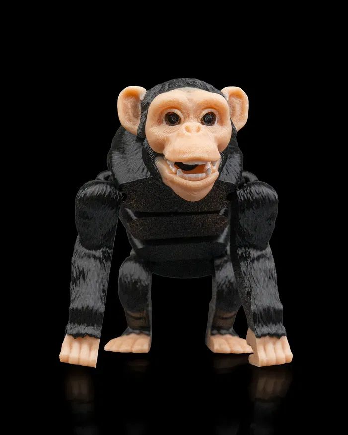 黑猩猩 Chimpanzee-3D合纵社-3D打印模型STL格式3mf格式免费下载！