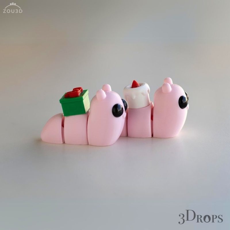 蛋糕蜗牛 Baby_Snail_Candle_Keychain.stl-3D合纵社-3D打印模型STL格式3mf格式免费下载!