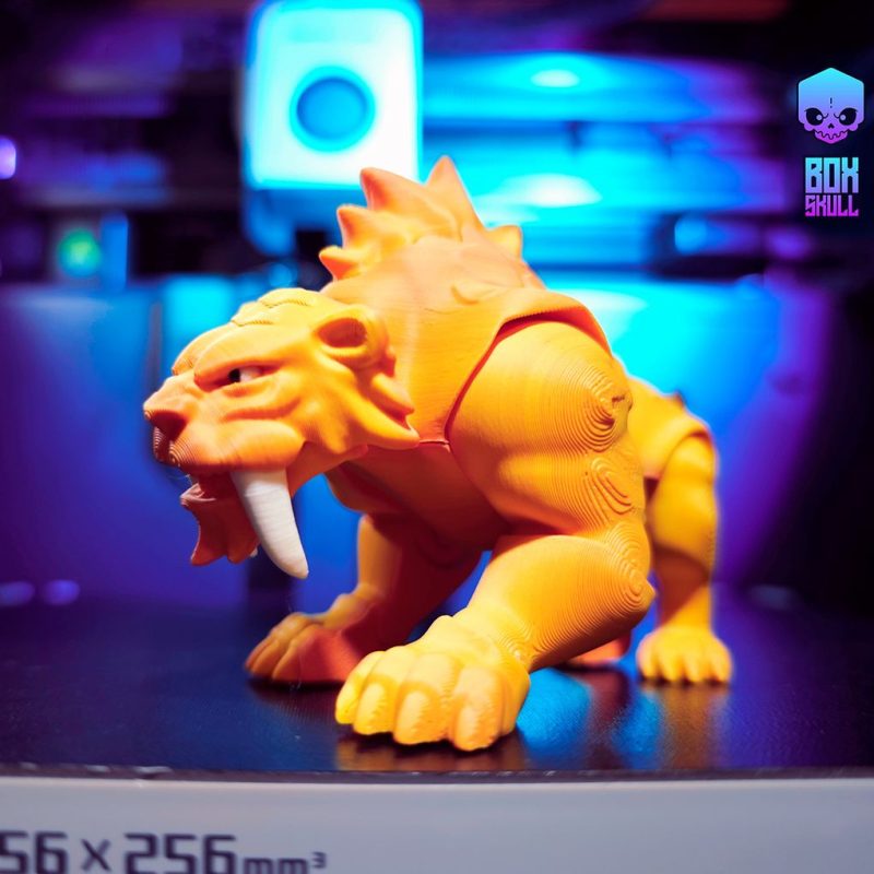 剑齿虎 BOXSKULL_Saber-toothed_Tiger-3D合纵社-3D打印模型STL格式3mf格式免费下载！