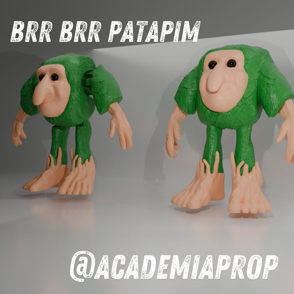 帕塔皮姆 BRR BRR PATAPIM @Print3DWorld-3D合纵社-3D打印模型STL格式3mf格式免费下载！