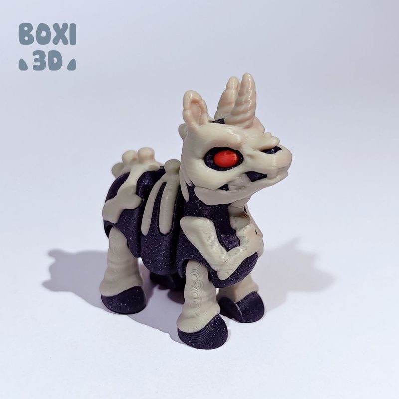 独角兽 Boxi3D_Little Skeleton Unicorn-3D合纵社-3D打印模型STL格式3mf格式免费下载！