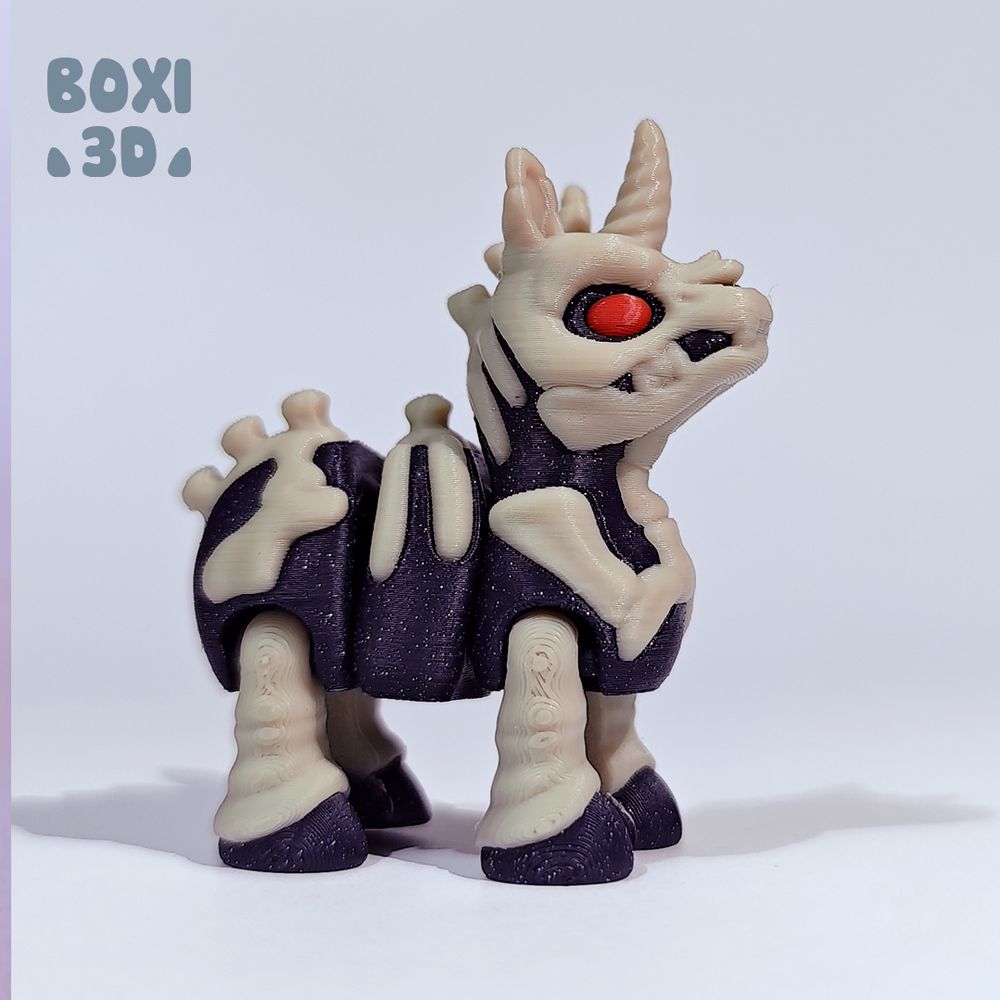 图片[4]-独角兽 Boxi3D_Little Skeleton Unicorn-3D合纵社-3D打印模型STL格式3mf格式免费下载！