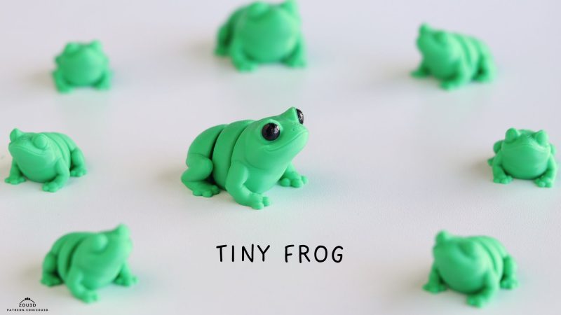 青蛙 Tiny_Frog-3D合纵社-3D打印模型STL格式3mf格式免费下载！