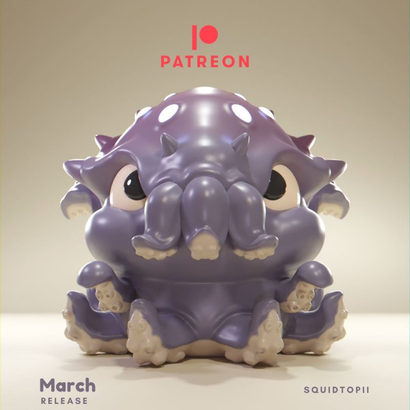 【格鲁皮怪物】Squidtopii-3D合纵社-3D打印模型STL格式3mf格式免费下载！