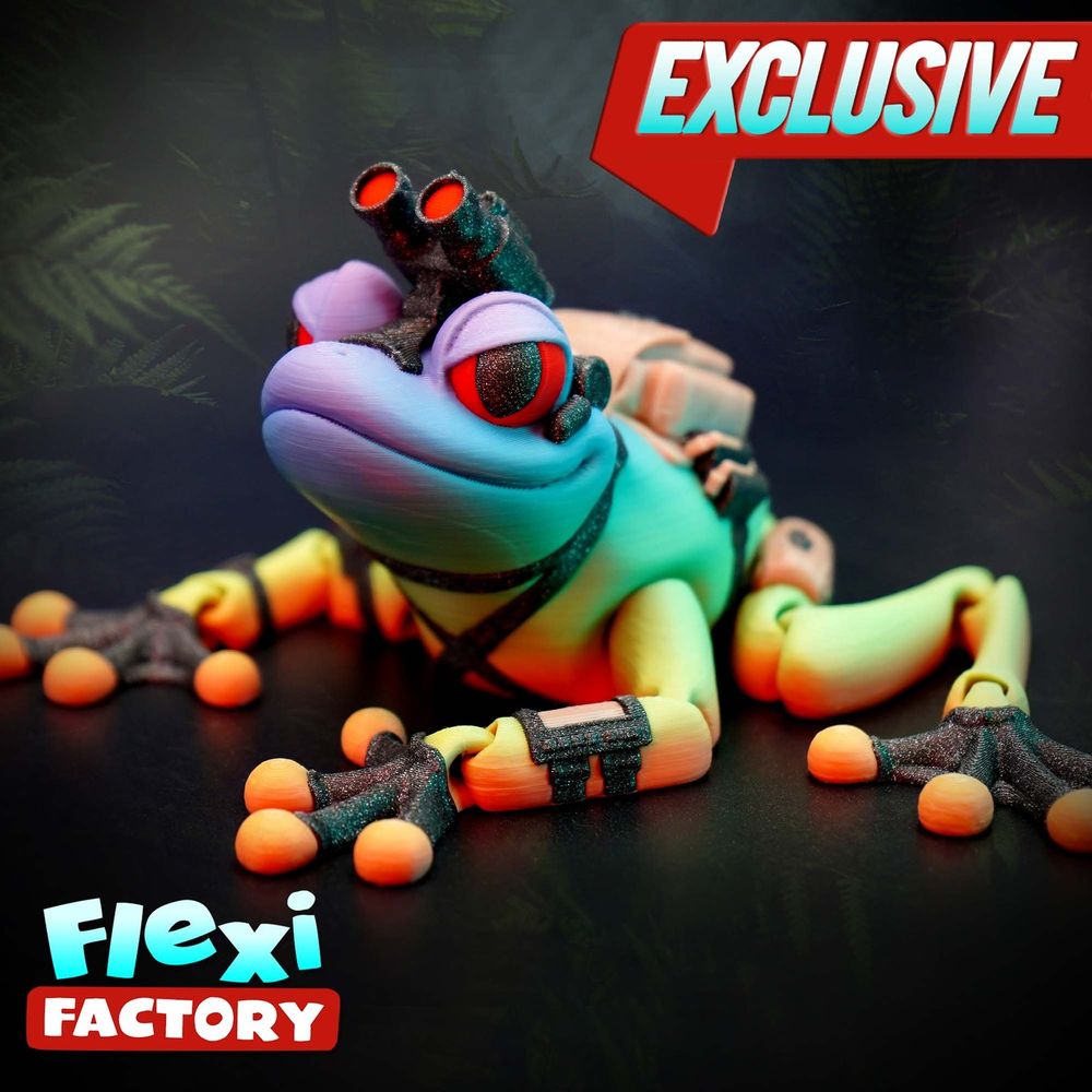 侦查青蛙 Flexi Factory Special OPS Frog-3D合纵社-3D打印模型STL格式3mf格式免费下载！