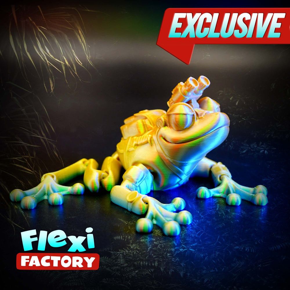 图片[2]-侦查青蛙 Flexi Factory Special OPS Frog-3D合纵社-3D打印模型STL格式3mf格式免费下载！