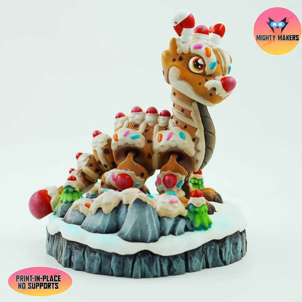 图片[4]-姜饼龙 MightyMakers- Flexi Gingerbread Dragon-3D合纵社-3D打印模型STL格式3mf格式免费下载！