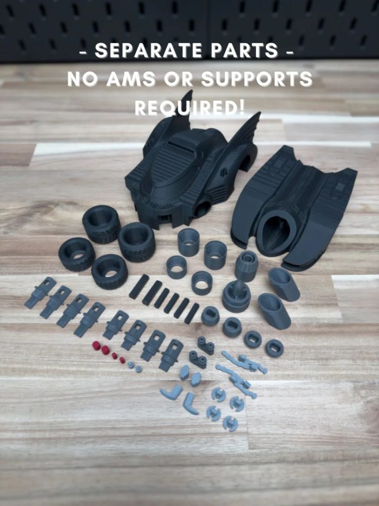 图片[2]-【积木玩具】蝙蝠侠战车 1989 Batmobile Kit No Support No AMS No Glue-3D合纵社-3D打印模型STL格式3mf格式免费下载！