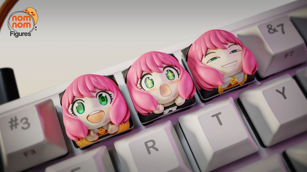 阿尼亚键盘帽 Anya_Presupport@hehestl-3D合纵社-3D打印模型STL格式3mf格式免费下载！