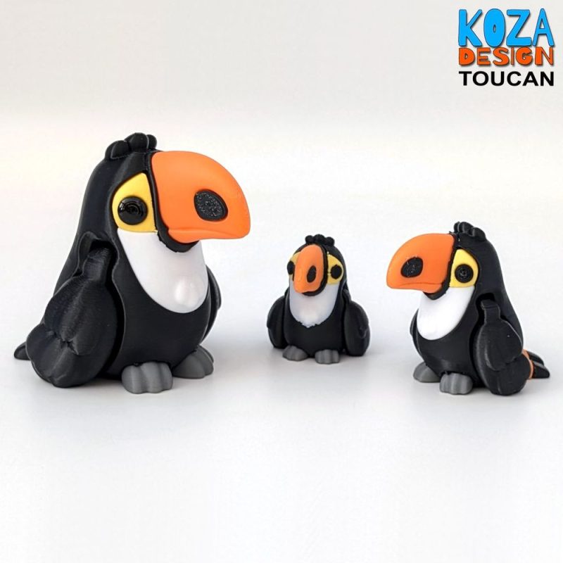 大嘴鸟 TOUCAN-3D合纵社-3D打印模型STL格式3mf格式免费下载！