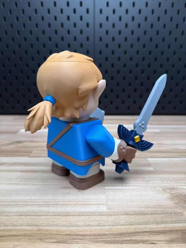 图片[3]-【积木玩具】塞尔达传说-林克 Chunky Link BotW Kit No Support No AMS No Glue-3D合纵社-3D打印模型STL格式3mf格式免费下载！