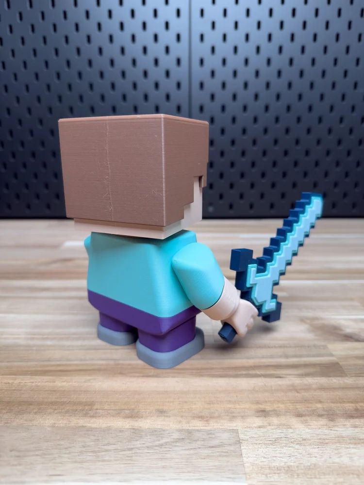 图片[3]-【积木玩具】我的世界-Steve-3D合纵社-3D打印模型STL格式3mf格式免费下载！