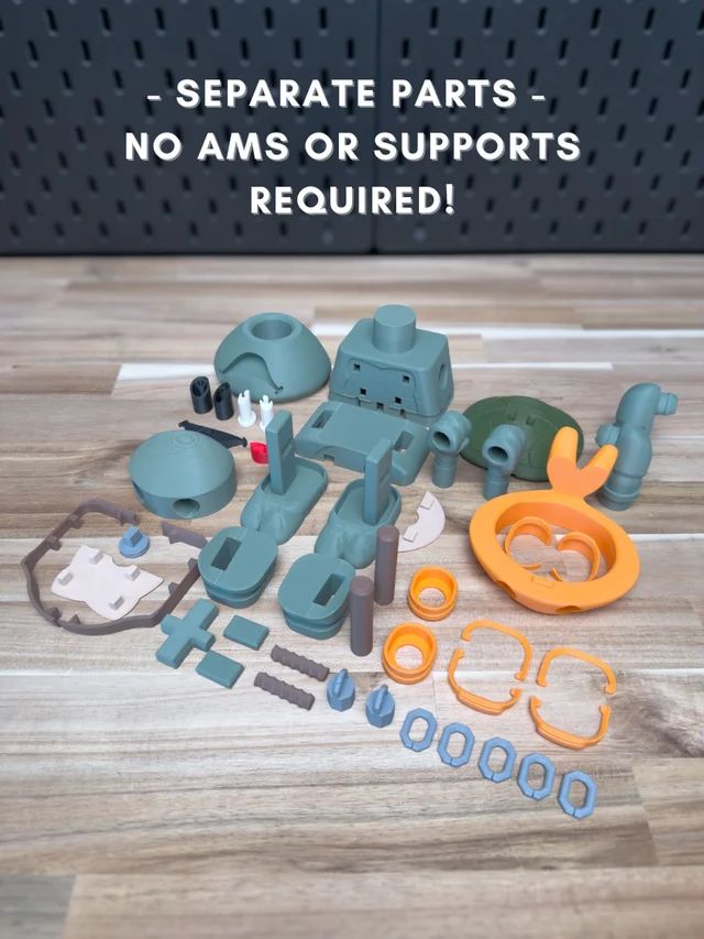 图片[3]-【积木玩具】忍者神龟-米开朗基罗 Michelangelo the Teenage-3D合纵社-3D打印模型STL格式3mf格式免费下载！