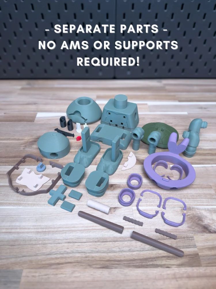 图片[2]-【积木玩具】忍者神龟-多纳泰罗-3D合纵社-3D打印模型STL格式3mf格式免费下载！