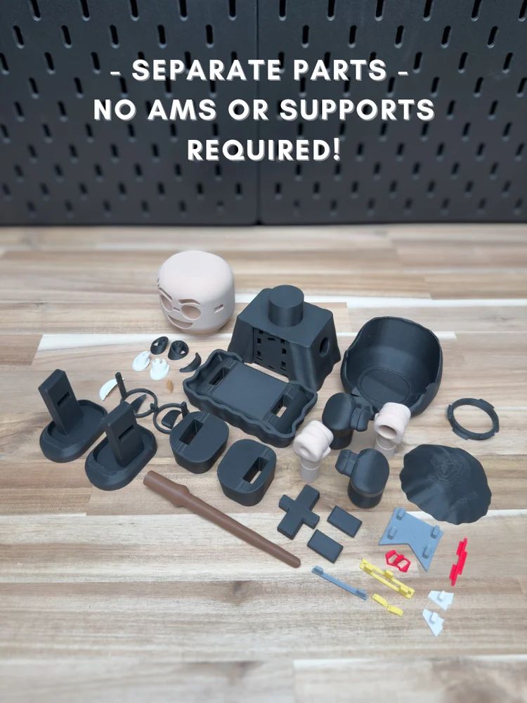 图片[2]-【积木玩具】哈利波特 Chunky Potter Kit No Support No AMS No Glue-3D合纵社-3D打印模型STL格式3mf格式免费下载！