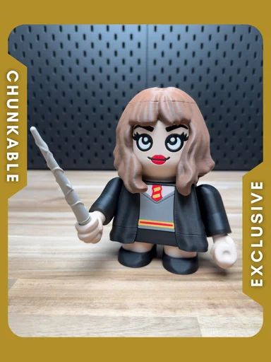 【积木玩具】哈利波特-赫敏 Hermione Chunker Kit No Support-3D合纵社-3D打印模型STL格式3mf格式免费下载！