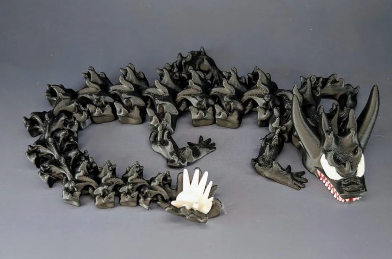 毒液龙 symbiote-3D合纵社-3D打印模型STL格式3mf格式免费下载！