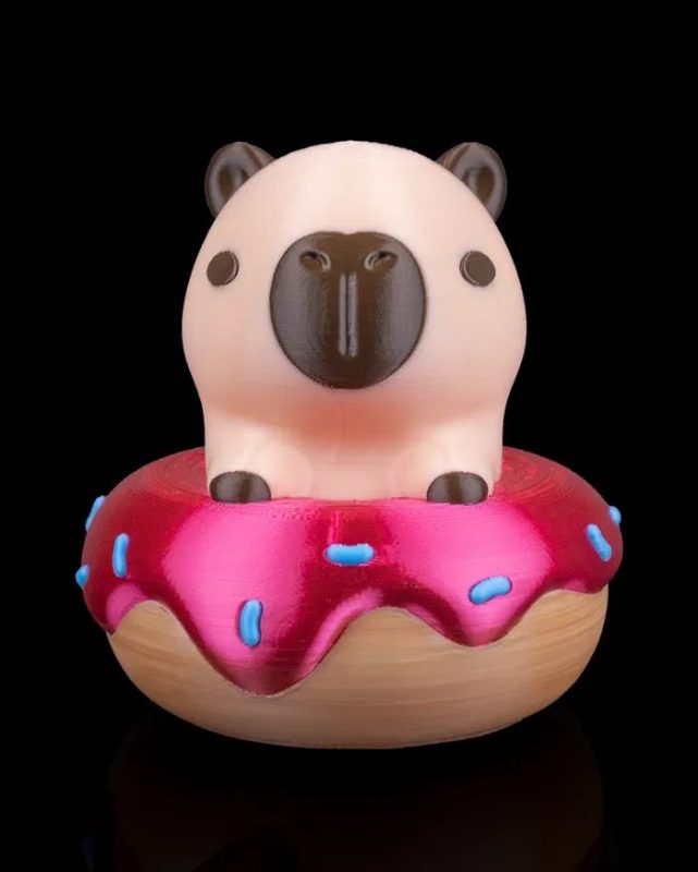 甜甜圈卡皮巴拉 Donut Disturb-3D合纵社-3D打印模型STL格式3mf格式免费下载！