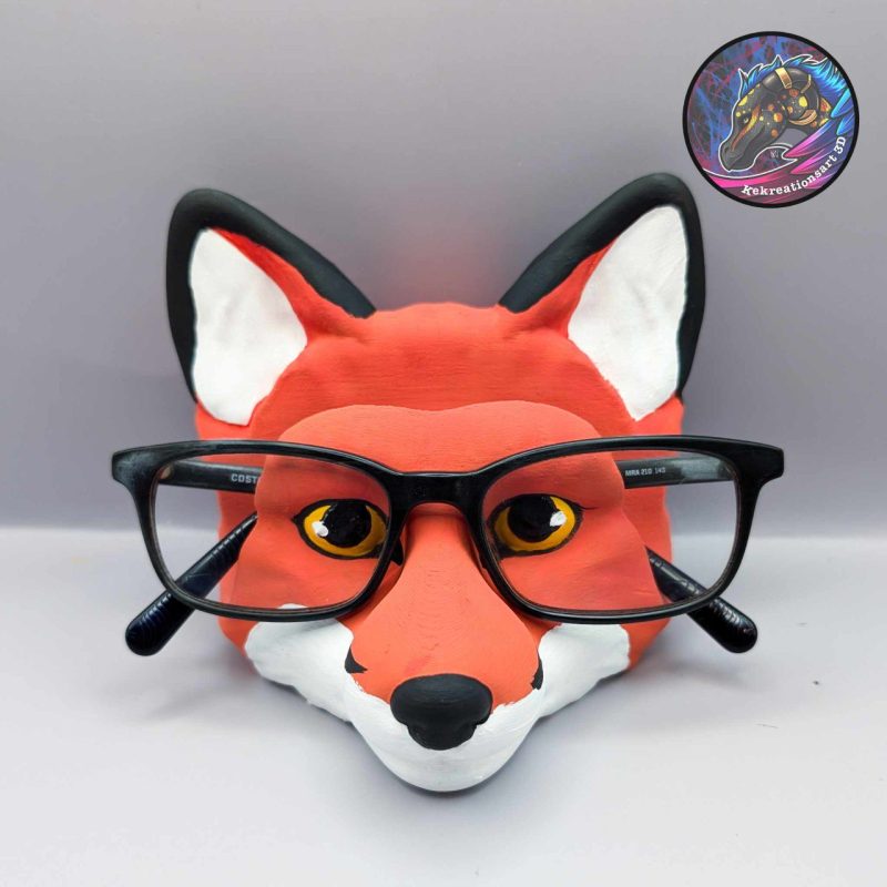 狐狸眼镜架  Kekreations- Fox Glasses Holder @Print3DWorld-3D合纵社-3D打印模型STL格式3mf格式免费下载！