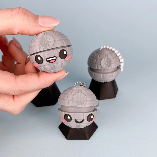 图片[3]-星球大战死星点击钥匙链-3D合纵社-3D打印模型STL格式3mf格式免费下载！